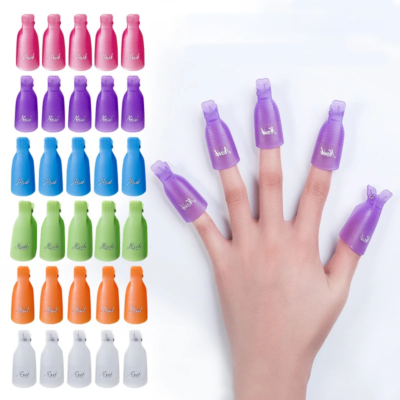 Nail Art Halal - 10 Stück/Beutel Maniküre-Kunst-Dip-Caps, Nagelreinigungs- und UV-Gel-Nagellack-Dip-Wrapping-Tool