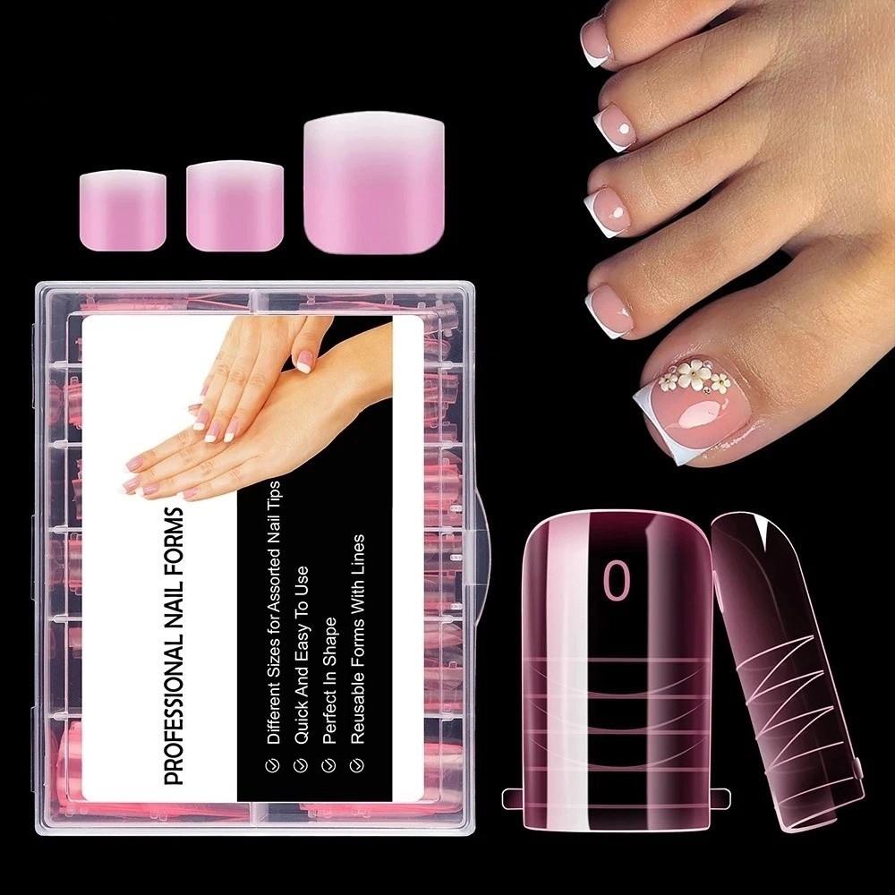 Nail Art Ombre - 120 Stück neue Dual-Formen für Zehennägel,