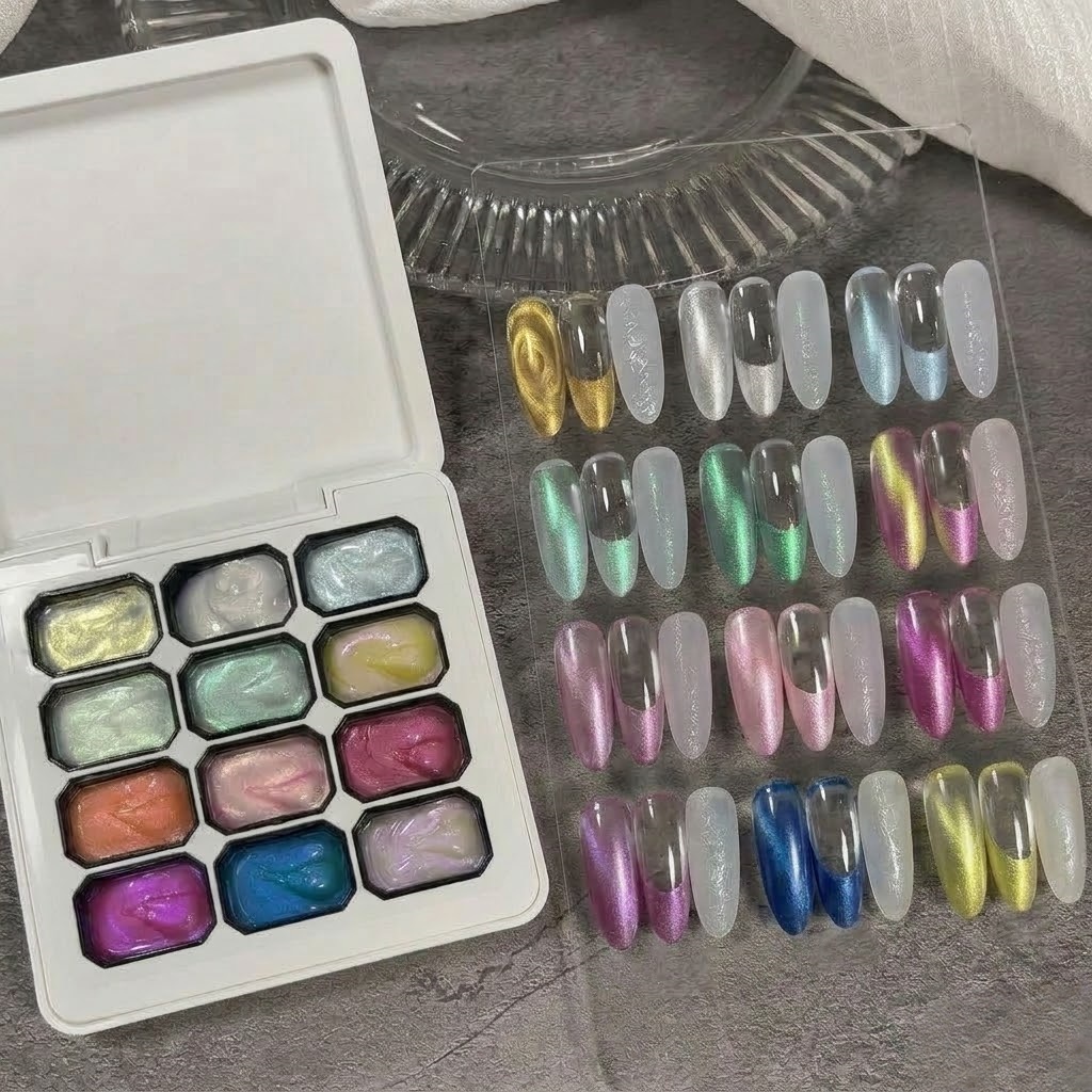 Nail Art Halal - 12-Farben Traumhaftes Textur-Gel für Nägel 3D
