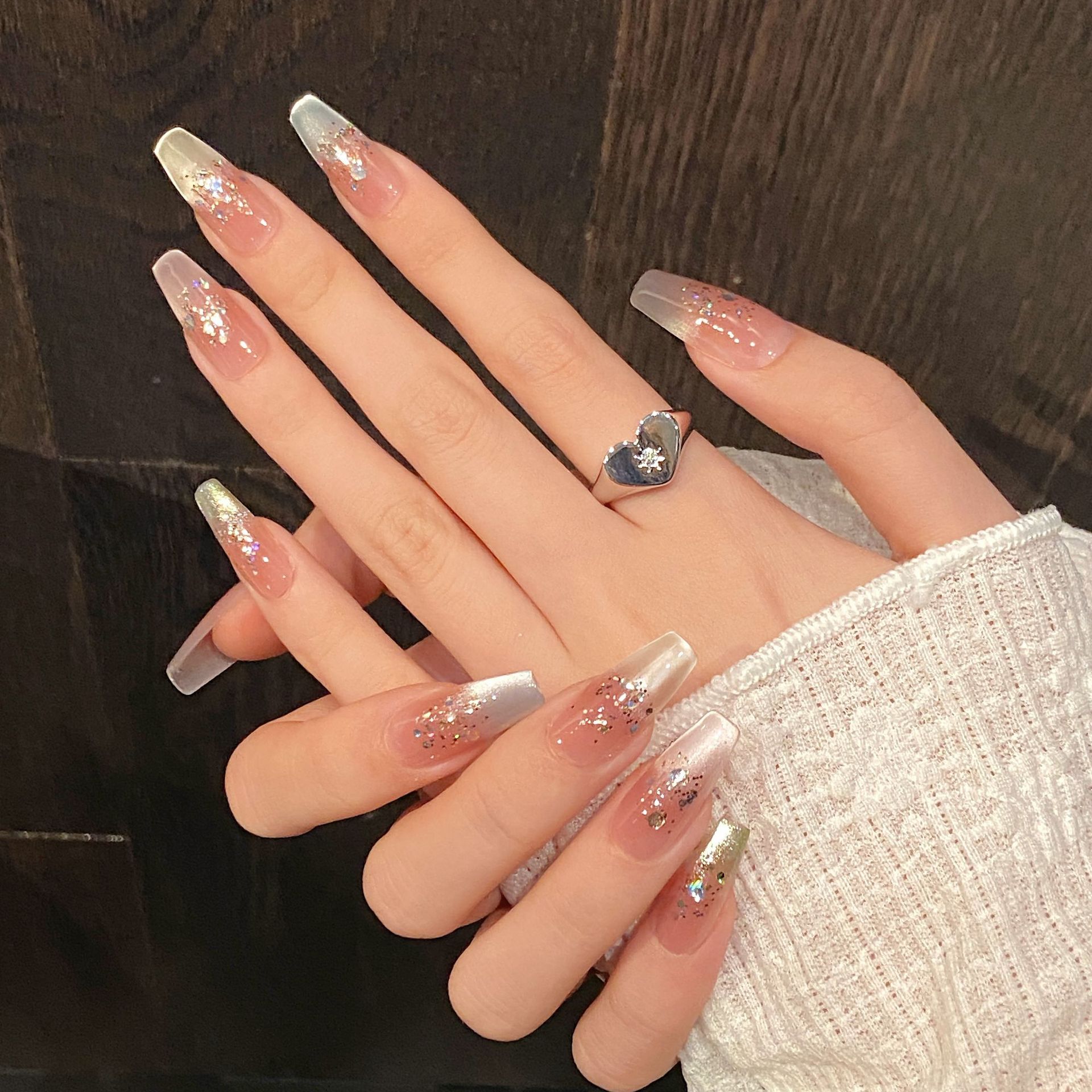 Handgefertigte Nägel zum Aufdr – Nail Art Full Cat Eye Bewertung und Preis
