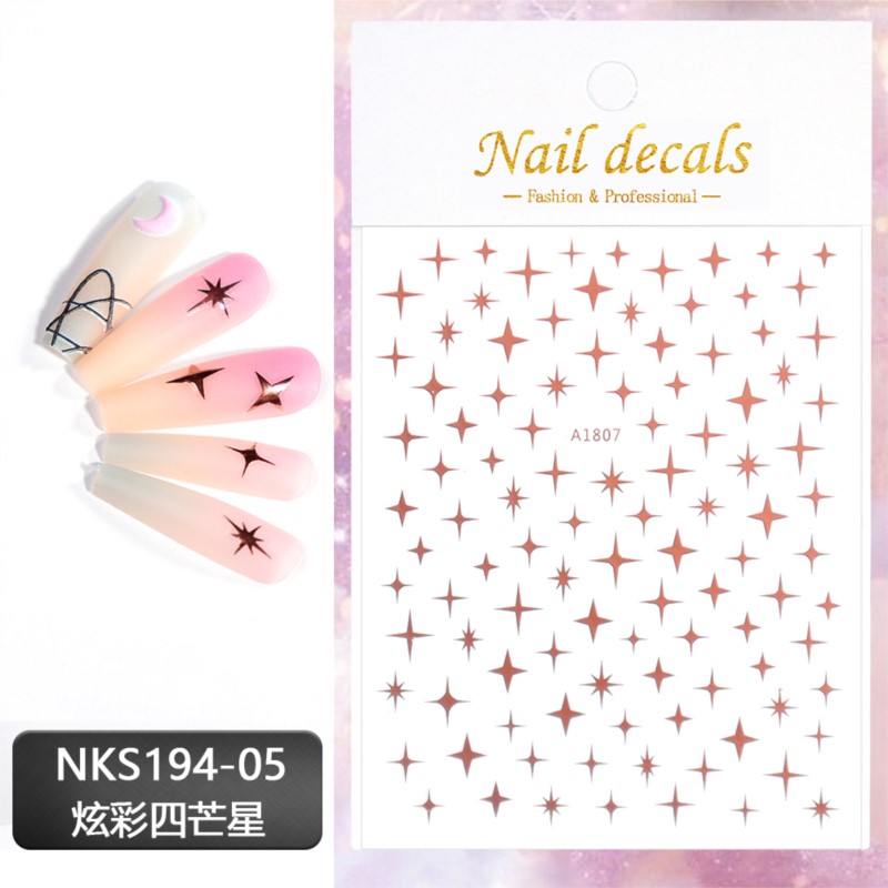 3D Laser Silber/Rose Gold Hohl – Nail Art Rose Gold Bewertung und Preis