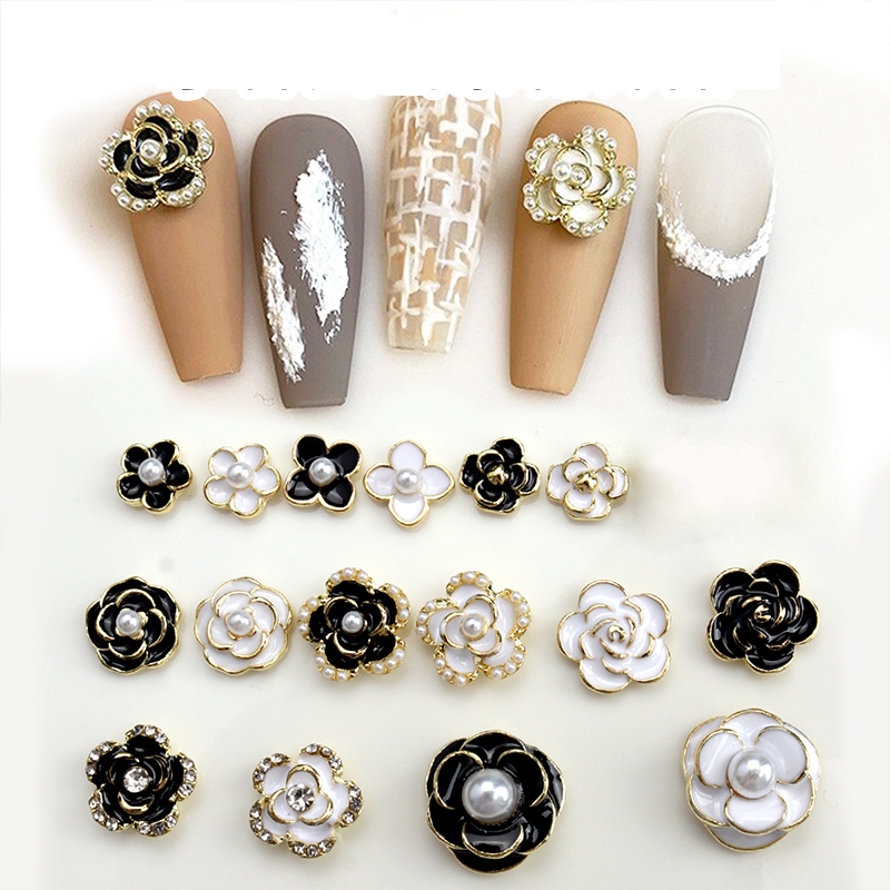 10PCS Helle Weiß Schwarz Dimao – Nail Art Rose Gold Bewertung und Preis