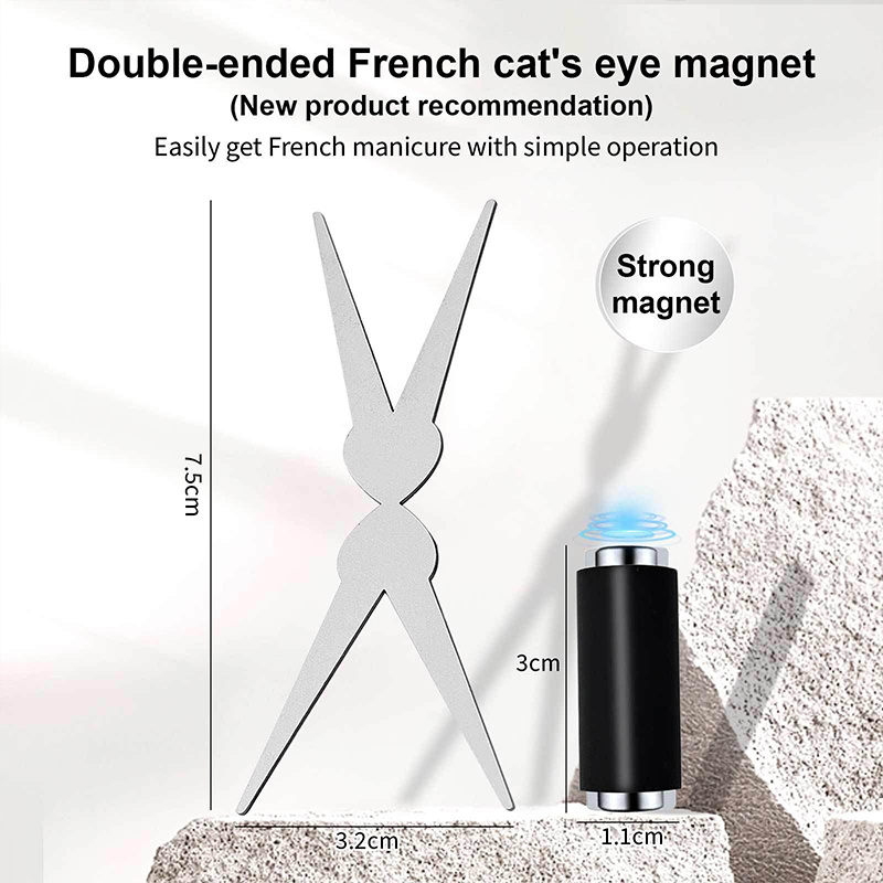 Neuer französischer Cat-Eye-Na – Nail Gel Polish Set Bewertung und Preis