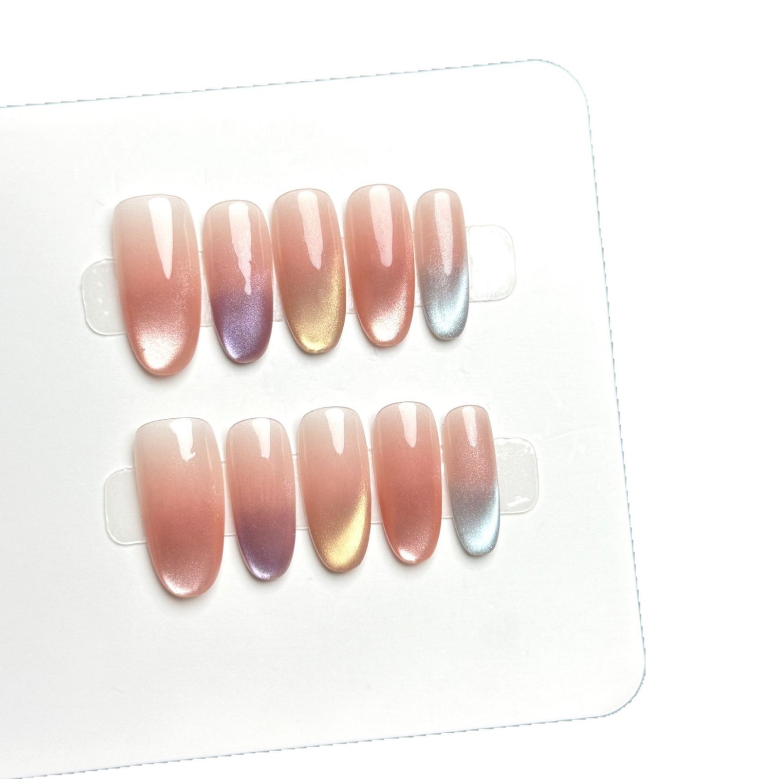 10 Stück handgemachte mittelgr – Nail Art Full Cat Eye Bewertung und Preis