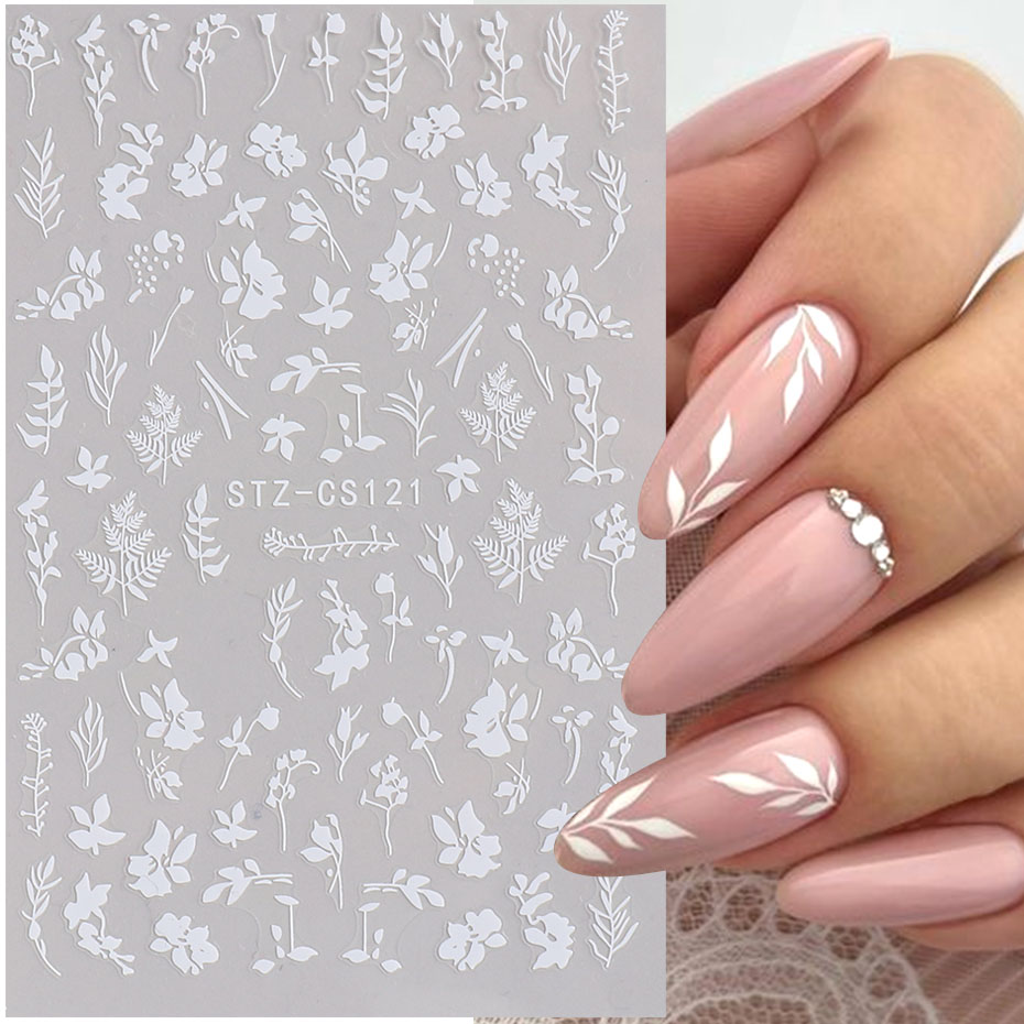 2 stücke 3D Einfache Floral Bl – Nail Art Simple Elegant Bewertung und Preis