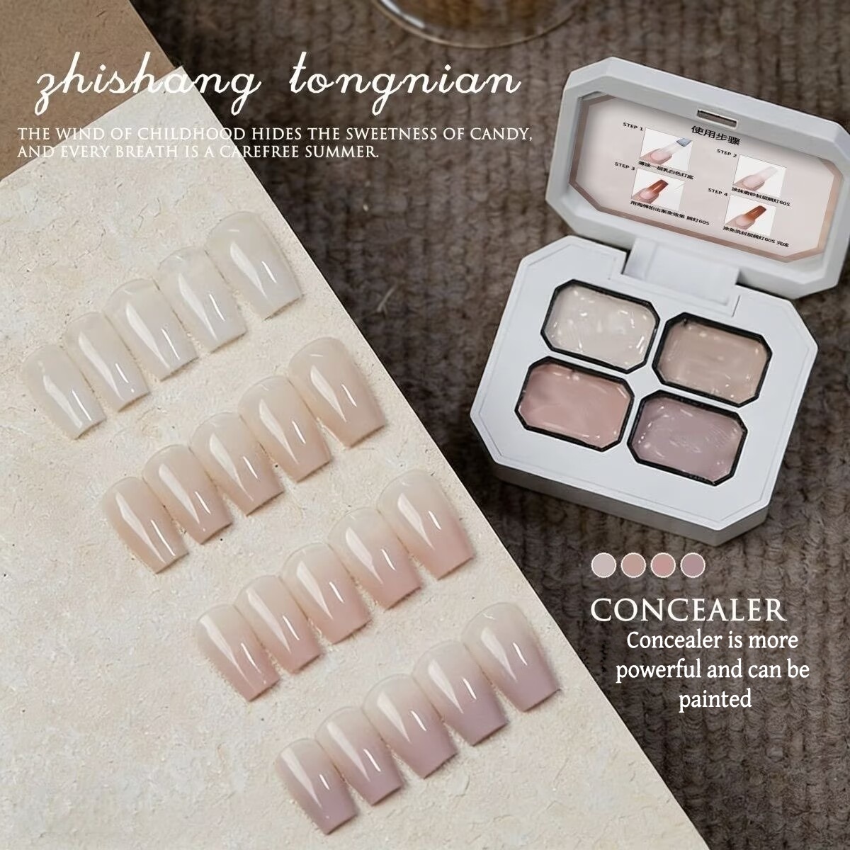 4 Farben Concealer Beliebtes N – Nail Art Halal Bewertung und Preis