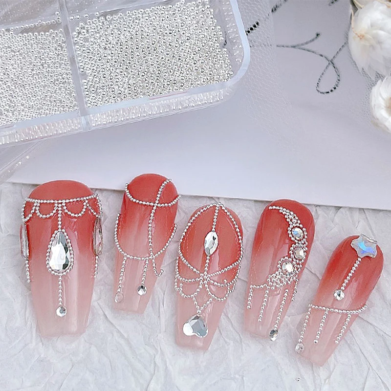 Nagel-Kaviar-Perlen 0,4/0,6/0, – Nail Art Rose Gold Bewertung und Preis
