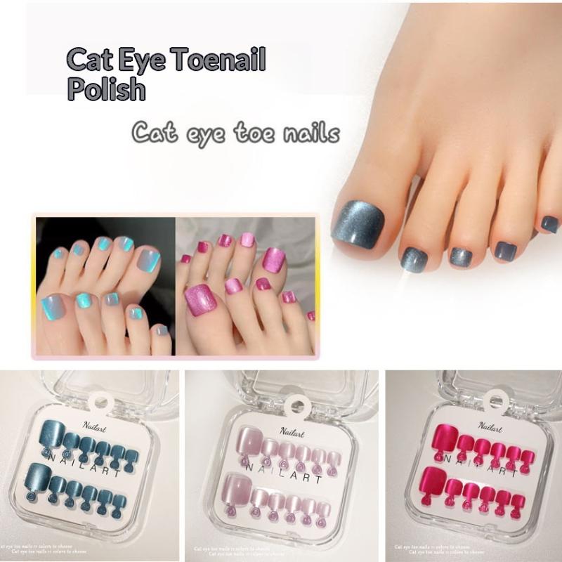 10 Stück/Box Französische Küns – Nail Art Full Cat Eye Bewertung und Preis
