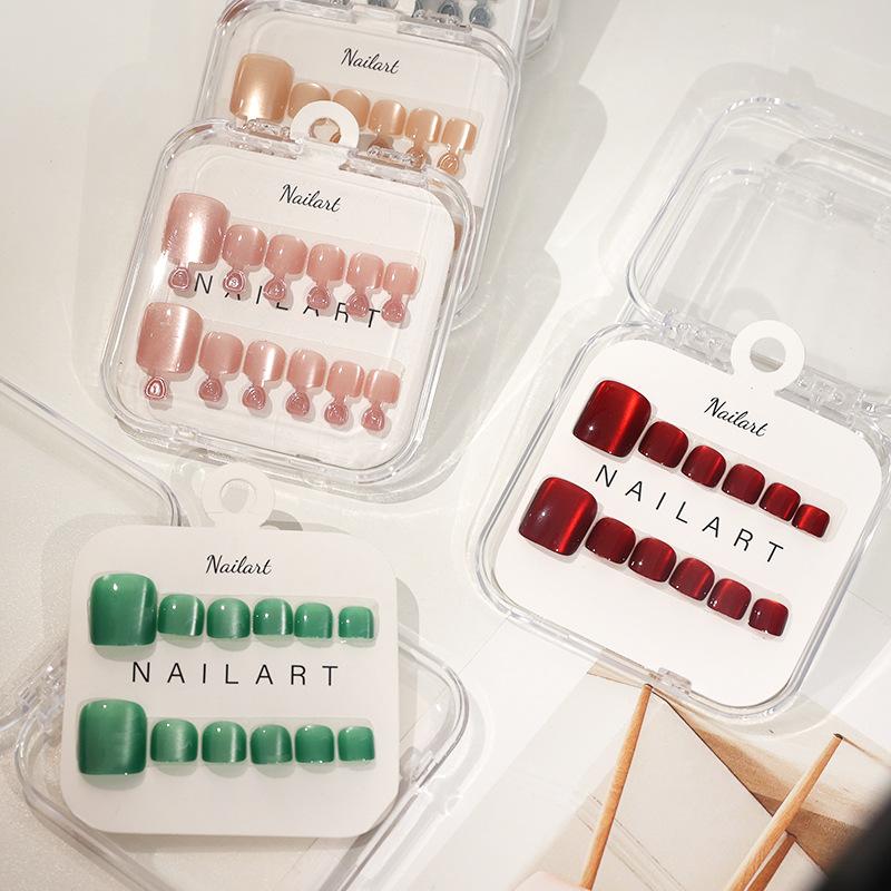 10 Stück/Box Französische Küns – Nail Art Full Cat Eye Bewertung und Preis