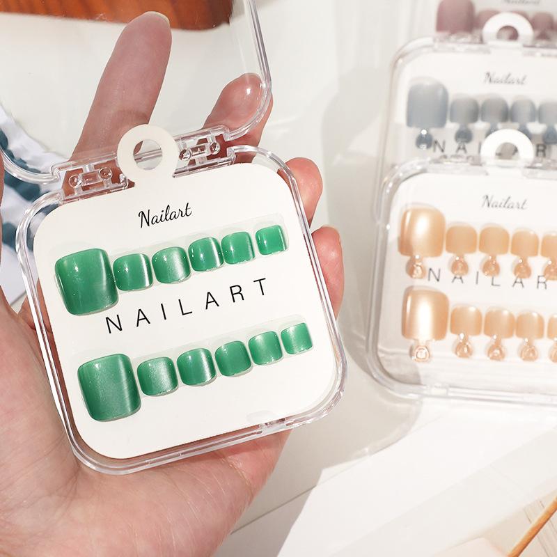 10 Stück/Box Französische Küns – Nail Art Full Cat Eye Bewertung und Preis