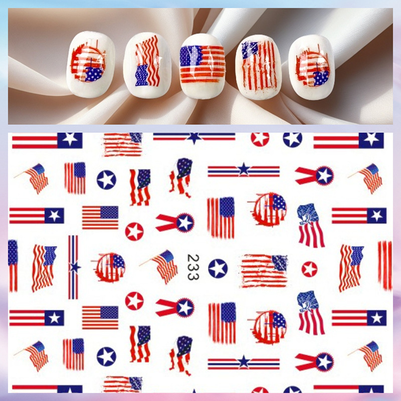 1 Blatt 4. Juli Nagelaufkleber – Nail Art France Bewertung und Preis