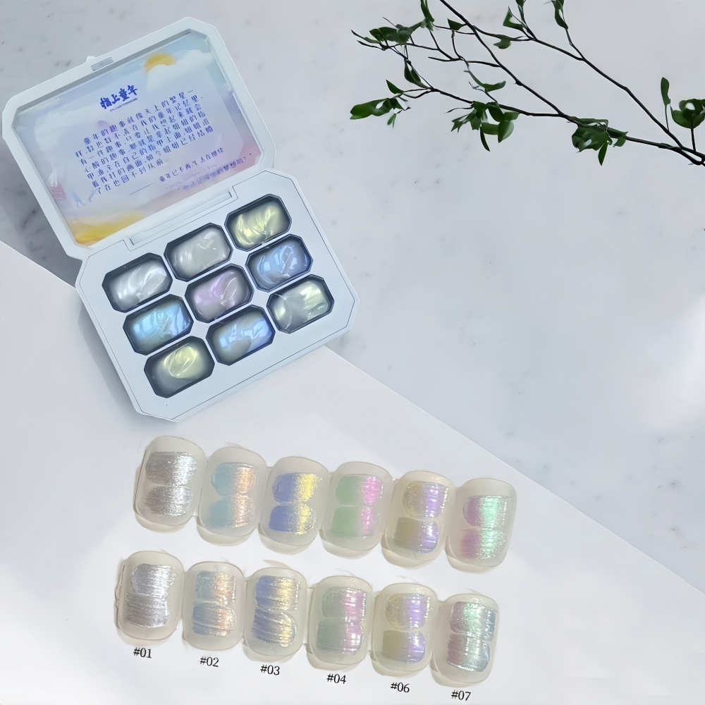1 Stück 9-farbiger, neuer, bel – Nail Art Halal Bewertung und Preis