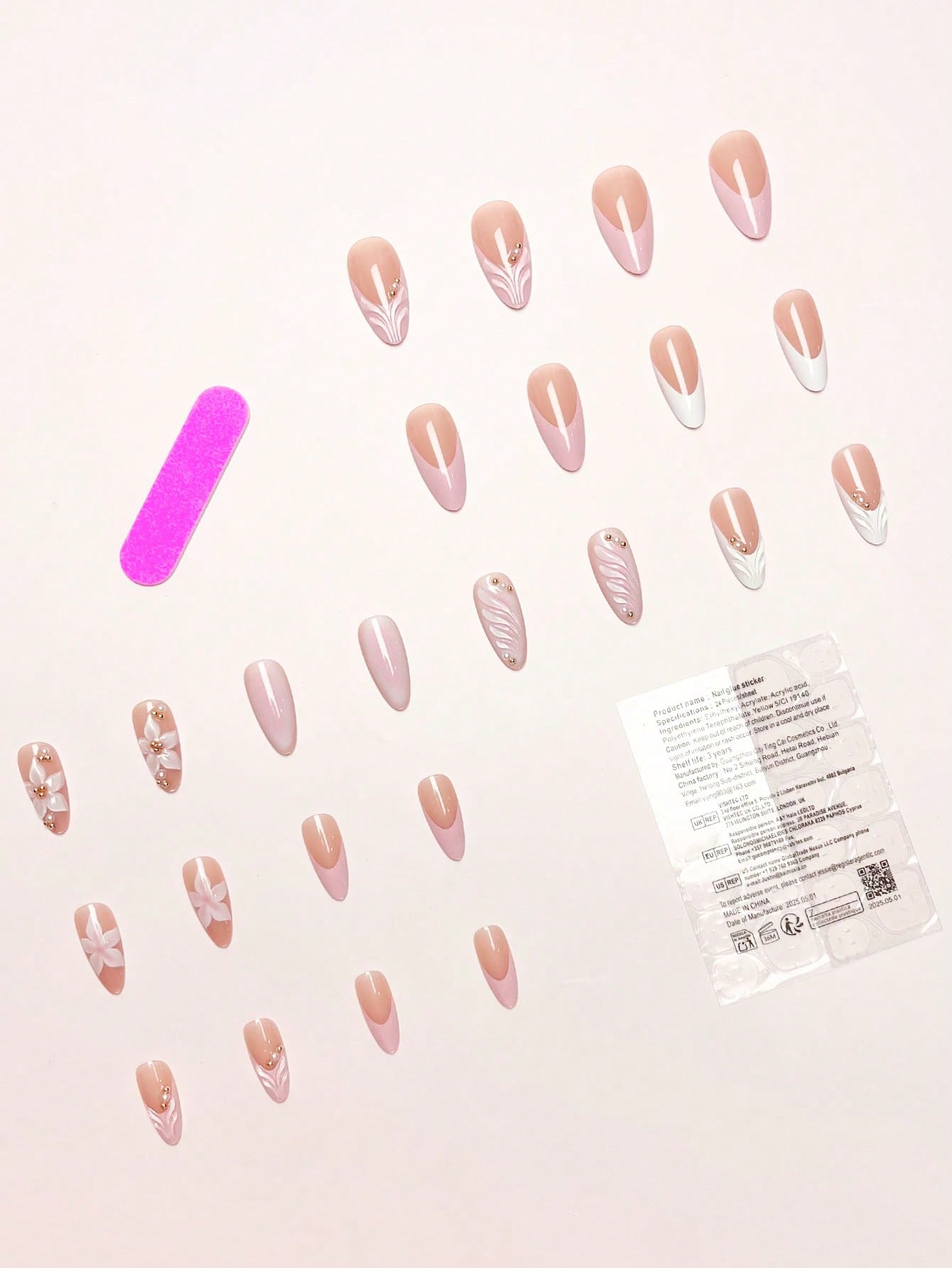 24 Stück/Set Elegante, mandelf – Nail Gel Polish Set Bewertung und Preis