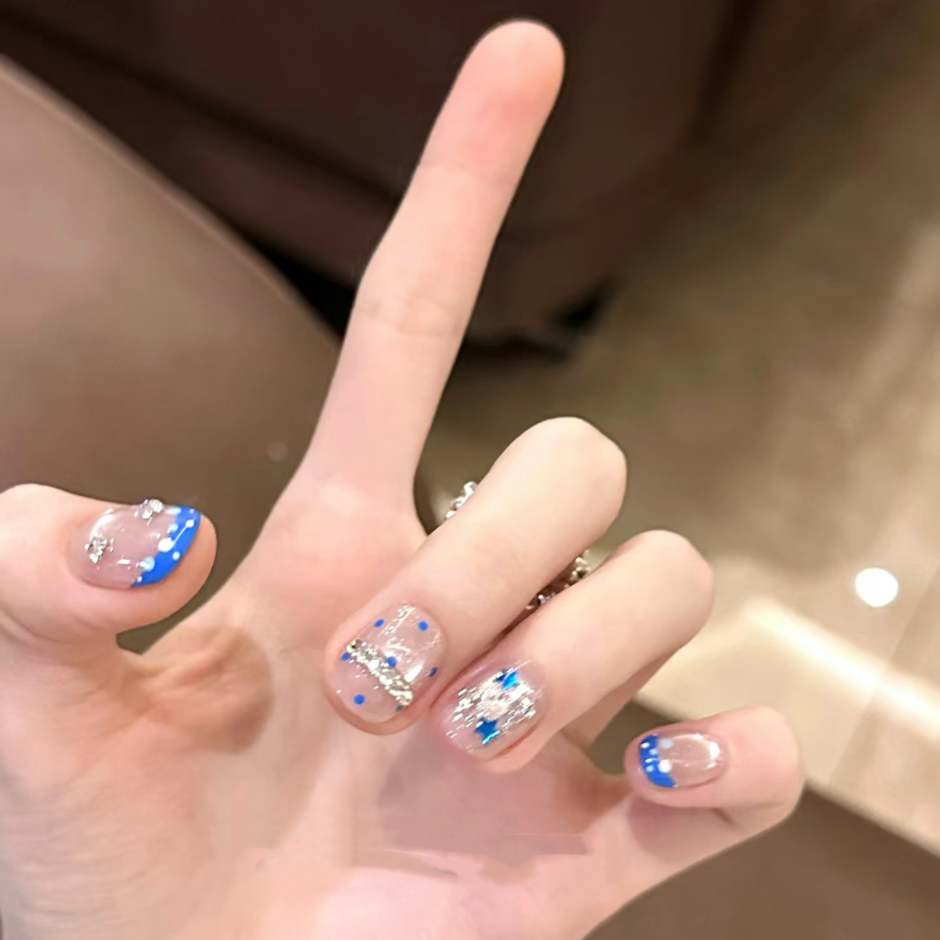 10 Stück handgemachte kurze fr – Nail Art Full Cat Eye Bewertung und Preis
