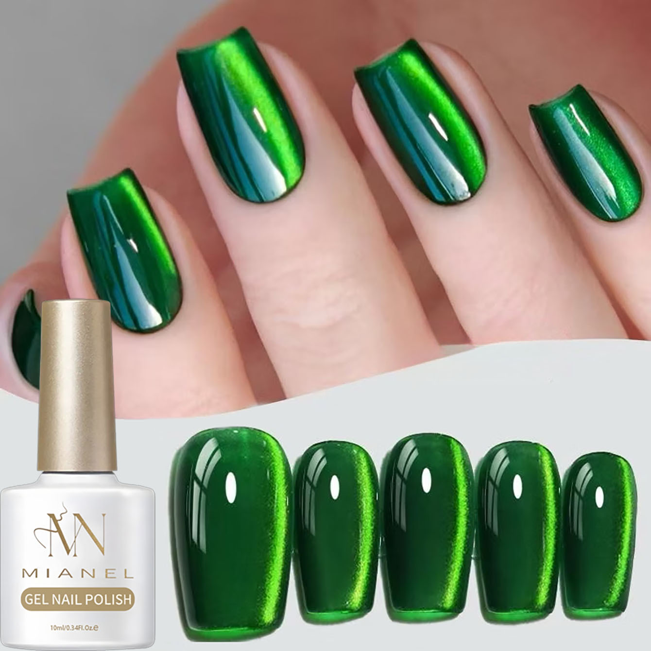 MIANEL 10ML Grüner Nagellack S – Nail Art Emerald Green Bewertung und Preis