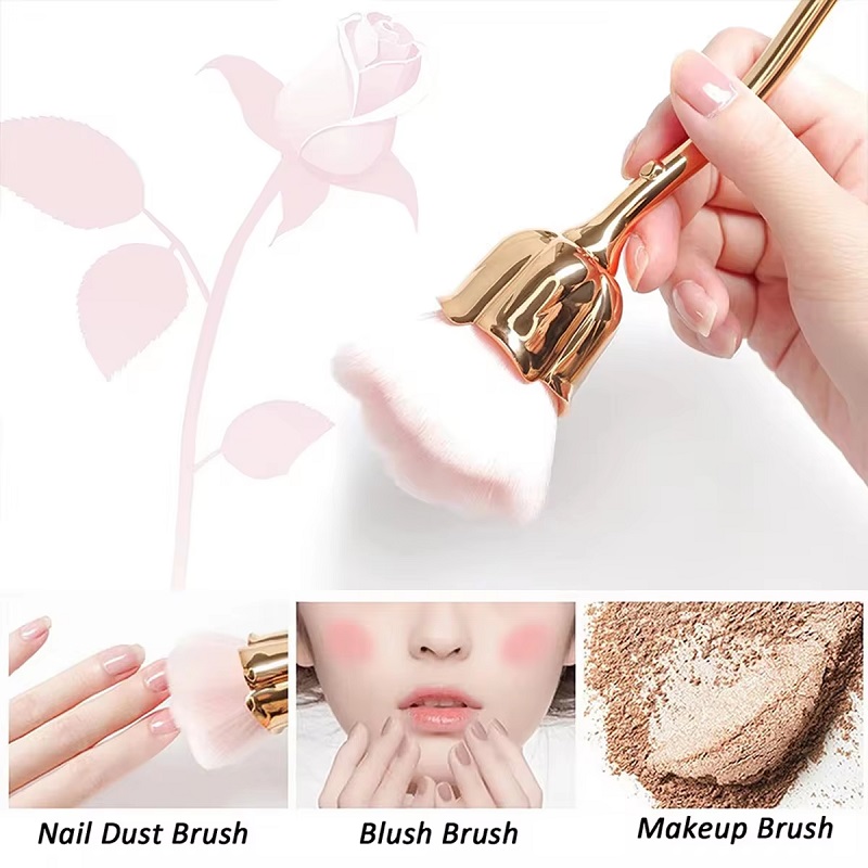 Blumen-Nagelbürste für Manikür – Nail Art Rose Gold Bewertung und Preis