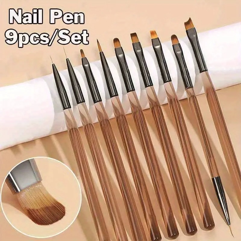 9-teiliges UV-Gel Nagelpinsel- – Nail Art Ombre Bewertung und Preis