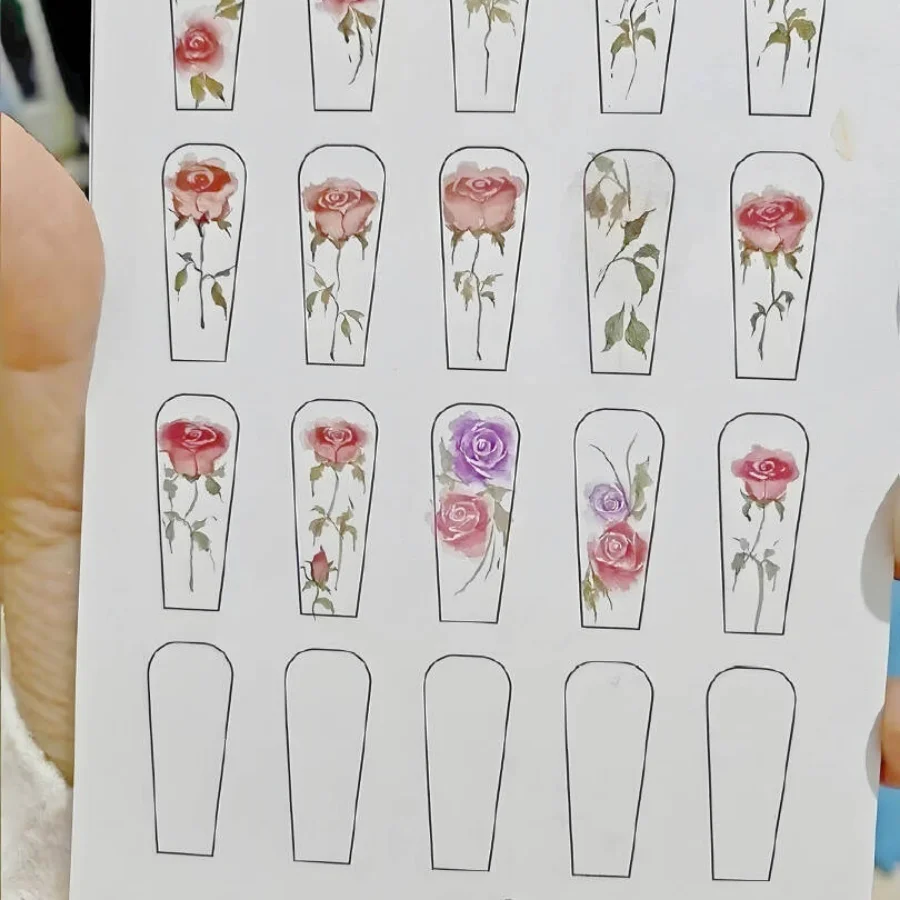 Nagel blume Übungs papier tran – Nail Art France Bewertung und Preis