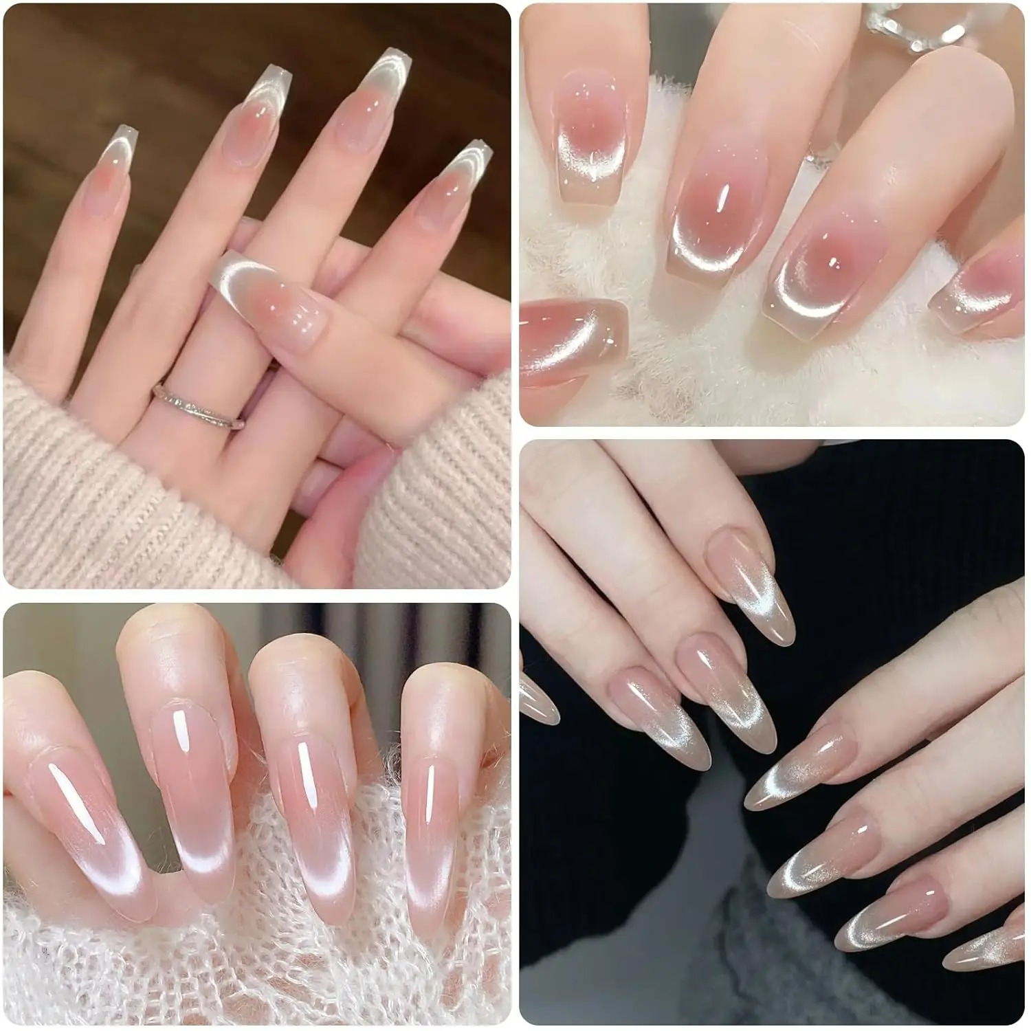 1/2 Stück Doppelkopf-French-Na – Nail Gel Polish Set Bewertung und Preis