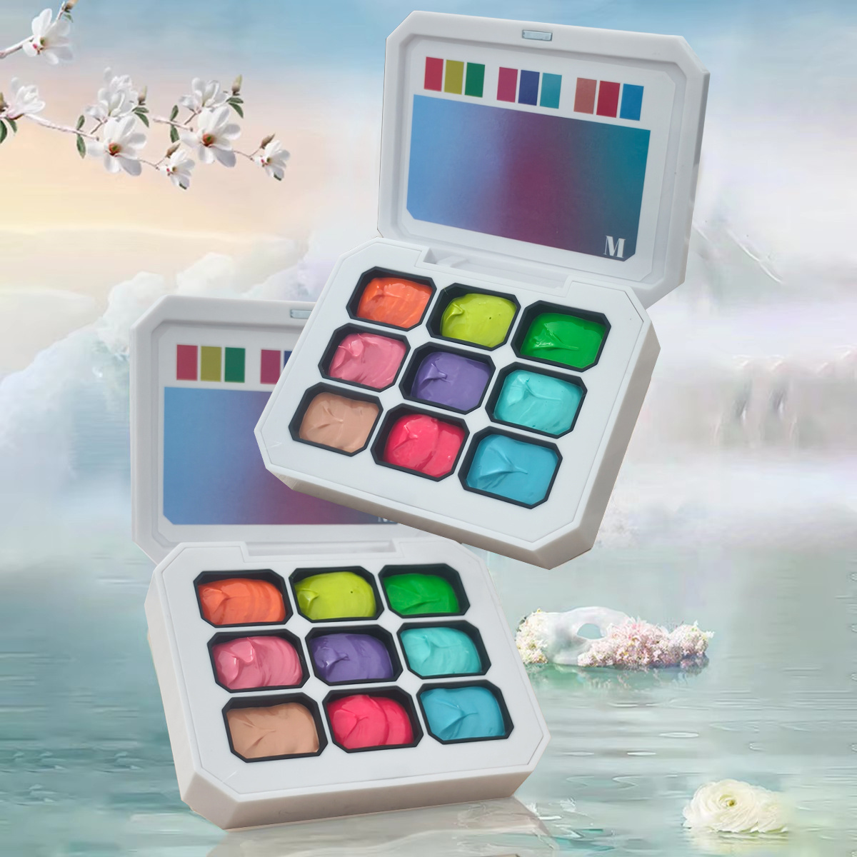 1 Stück 9-farbiger, fester Nag – Nail Art Halal Bewertung und Preis
