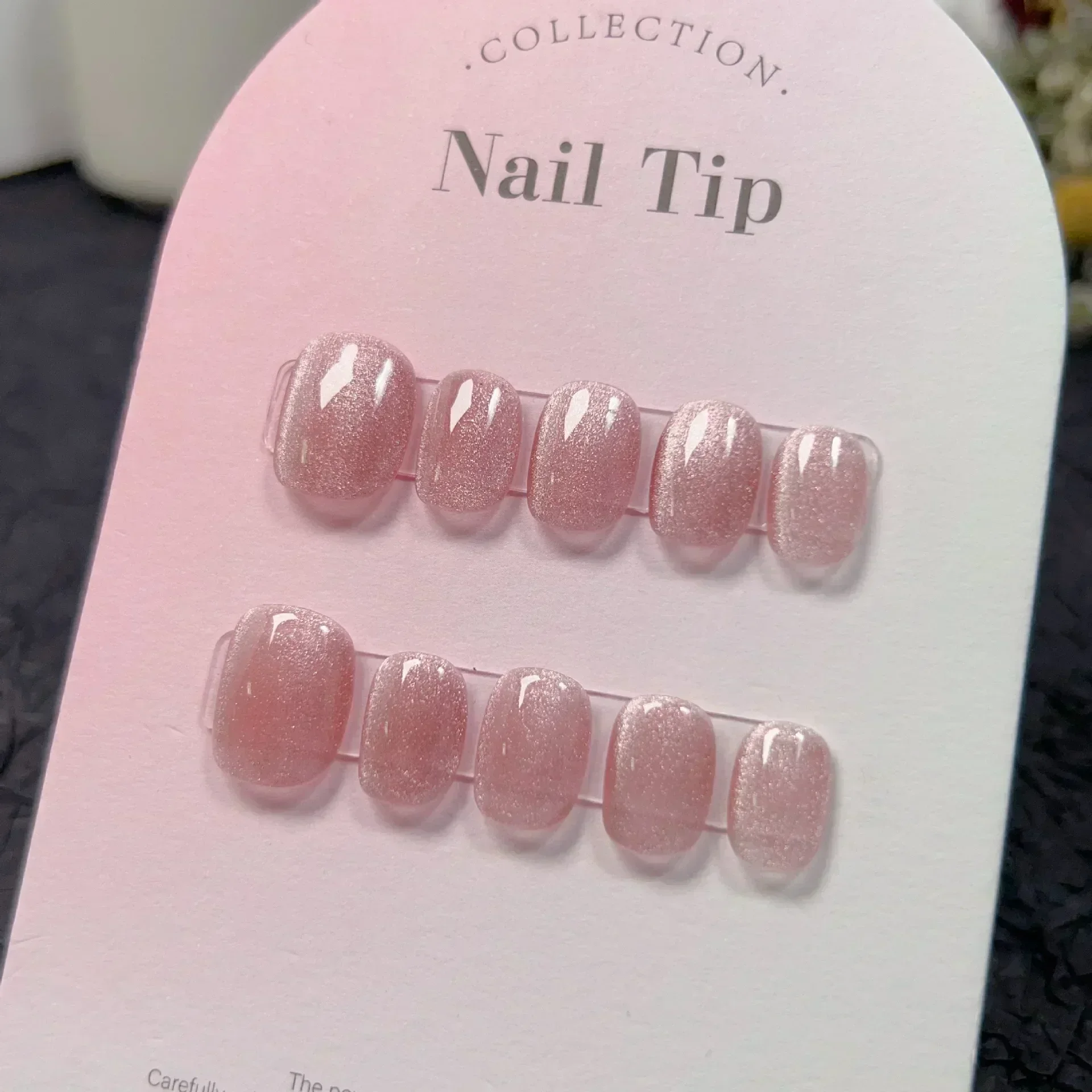 10 Stück kurze handgemachte he – Nail Art Full Cat Eye Bewertung und Preis